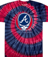 MLB Boston Red Sox GD Steal Your Base Tie-Dye T-Shirt Tee Liquid Blue