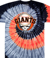 MLB San Francisco Giants GD Steal Your Base Tie-Dye T-Shirt Tee Liquid Blue