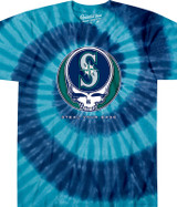MLB Seattle Mariners GD Steal Your Base Tie-Dye T-Shirt Tee Liquid Blue
