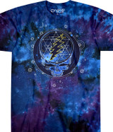 Grateful Dead Mystical Stealie Tie-Dye T-Shirt Tee Liquid Blue