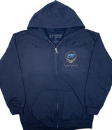 Grateful Dead Egyptian Crew Navy Zipper Hoodie Liquid Blue