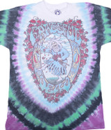 Grateful Dead Vintage Spiral Bears Poly-Cotton Tie-Dye T-Shirt Tee