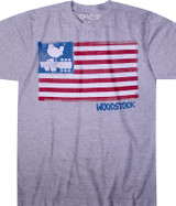 Woodstock Classic Woodstock Heather Poly-Cotton T-Shirt Tee Liquid Blue