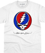 Grateful Dead California Surfer White T-Shirt Tee Liquid Blue