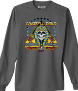 Grateful Dead Egypt 78 Grey Long Sleeve T-Shirt Tee Liquid Blue