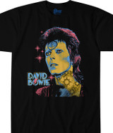 DAVID BOWIE Bowie Sketch Heather Grey Poly-Cotton T-Shirt Licensed Merchandise