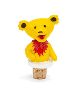 Grateful Dead Dancing Bear Yellow Bottle Stopper