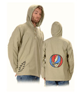 Grateful Dead GD Tribal SYF Embroidered Baja Hoodie Liquid Blue