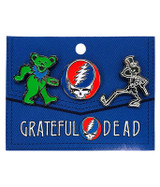 Grateful Dead 3 Pack Enamel Pin Set