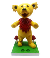 Grateful Dead Bobblehead Dancing Bear Yellow Holder