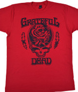 Grateful Dead Roosevelt Red Athletic T-Shirt Tee Liquid Blue