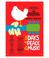 Woodstock 3 Days Tin Sign