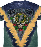 Grateful Dead GD Shamrock SYF Tie-Dye T-Shirt Tee Liquid Blue