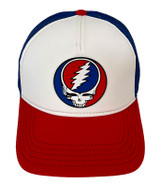 Grateful Dead Steal Your Face Red White Blue Hat