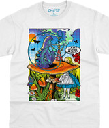 Light Fantasy Alice Pop Art White T-Shirt Tee Liquid Blue