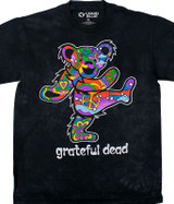 Grateful Dead Summer Of Love Bear Tie-Dye T-Shirt Tee Liquid Blue