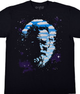 Jerry Garcia Cosmic Jerry Black T-Shirt Tee Liquid Blue