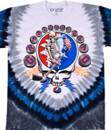 Grateful Dead NY Strangers Tie-Dye T-Shirt Tee Liquid Blue