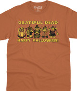 Grateful Dead Masquerade Orange T-Shirt Tee Liquid Blue