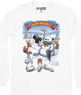 Grateful Dead Snowman Bear Long Sleeve T-Shirt Tee by Liquid Blue