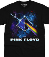 Pink Floyd Cosmic Prism Black T-Shirt Tee Liquid Blue
