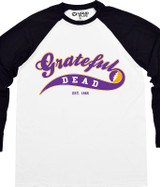 Grateful Dead Ballpark Purple Long Sleeve T-Shirt Tee by Liquid Blue