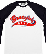 Grateful Dead Ballpark Red Long Sleeve T-Shirt Tee by Liquid Blue