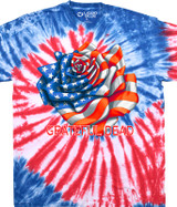 Grateful Dead Rose Flag T-Shirt Tee by Liquid Blue