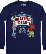 Grateful Dead Palladium 77 Long Sleeve T-Shirt Tee by Liquid Blue