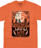 Grateful Dead Berkeley Moon Orange T-Shirt Tee Liquid Blue