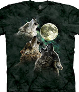 Three Wolf Moon Classic Cotton T-Shirt by The Mountain