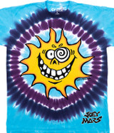 Light Fantasy Mars Sun Moon Joey Mars Tie-Dye T-Shirt Tee Liquid Blue