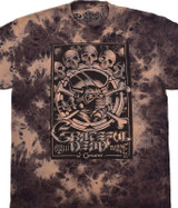 Grateful Dead Bug Man Tie-Dye T-Shirt Tee Liquid Blue