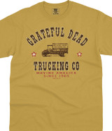Grateful Dead Truckin' Mustard Comfort Colors T-Shirt Tee Liquid Blue