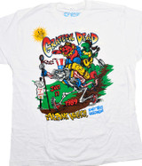 Grateful Dead Uncle Sam '89 Clearance White T-Shirt Tee Liquid Blue
