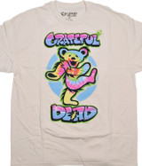 Grateful Dead Carnival Bear Clearance Tan T-Shirt Tee Liquid Blue