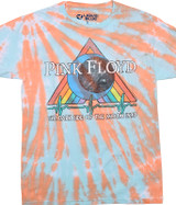 Pink Floyd Pink Floyd Streak Clearance Tie-Dye T-Shirt Tee Liquid Blue