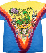 Liquid Blue All Mad Here Clearance Tie-Dye T-Shirt Tee Liquid Blue