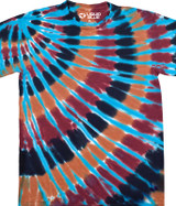 Liquid Blue Streak Southwest Turquoise Tie-Dye T-Shirt Tee Liquid Blue