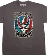 Grateful Dead Steal Your Mind Charcoal T-Shirt Tee Liquid Blue