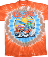 Grateful Dead Jeep Gang Tie-Dye T-Shirt Tee Liquid Blue
