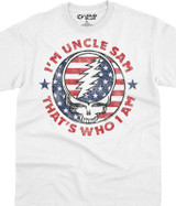 Grateful Dead Uncle Sam I Am White T-Shirt