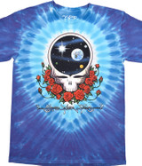 Grateful Dead Space Your Face 2 Tie-Dye T-Shirt Tee Liquid Blue