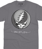Grateful Dead Grey Your Face Charcoal T-Shirt Tee Liquid Blue