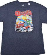 Grateful Dead Jeep Gang Big & Tall Blue Heather Clearance T-Shirt Tee Liquid Blue