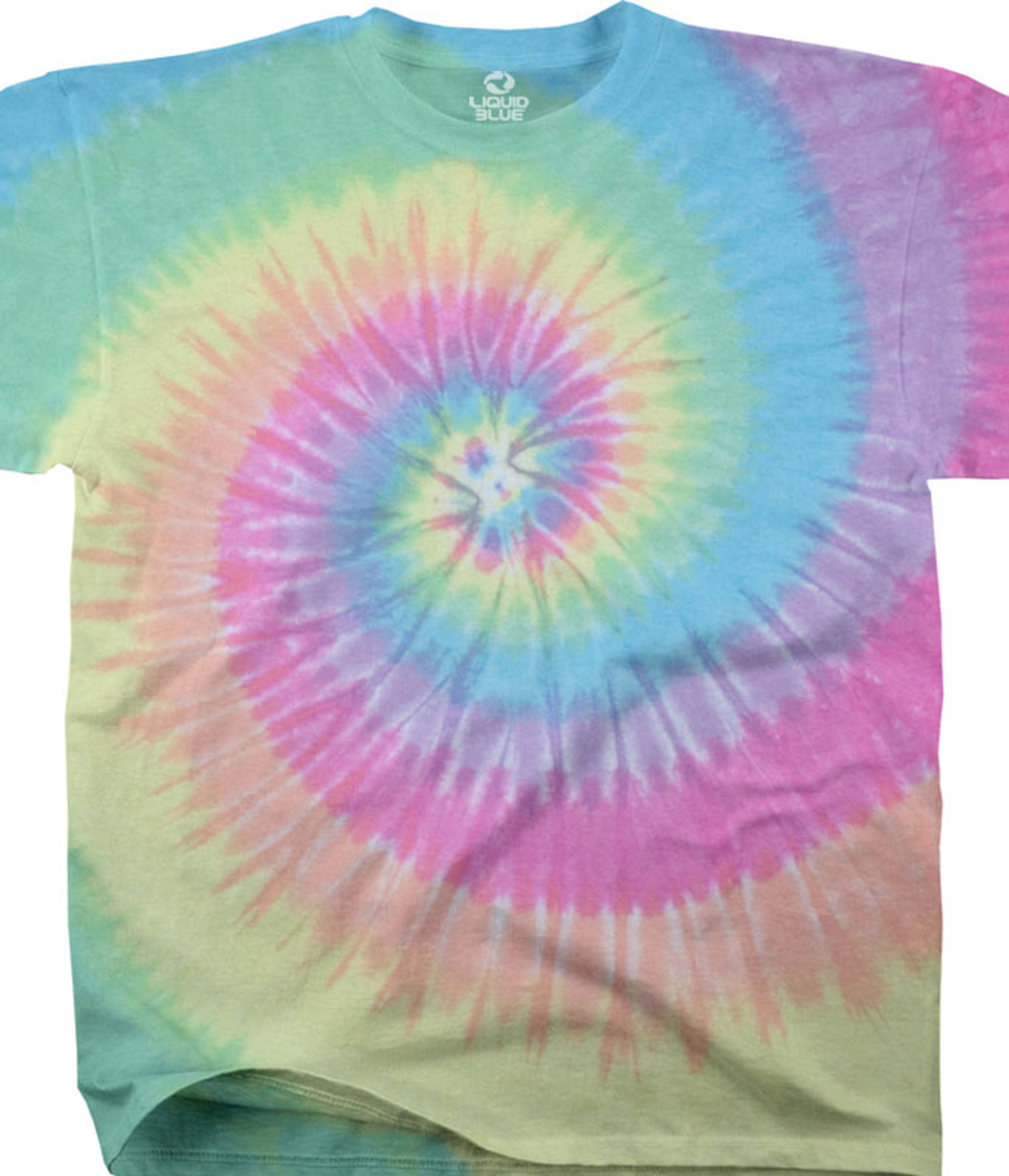 Tee shirt tie 2025 and dye pastel