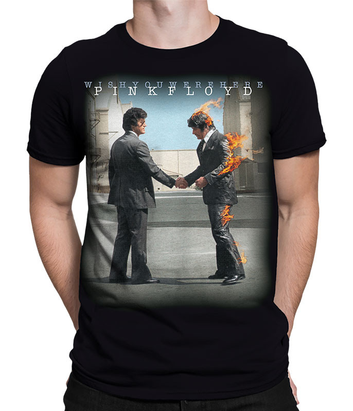 Pink Floyd Wish You Were Here Machine Greeting Blue Official T-Shirt - Foto 7