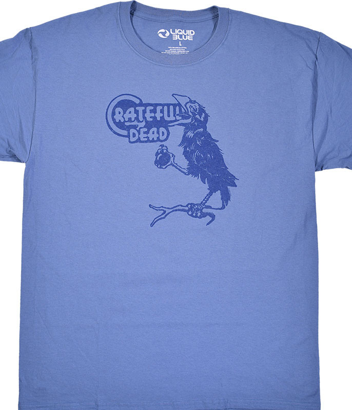Grateful Dead Bird Song Blue T-Shirt Tee Liquid Blue