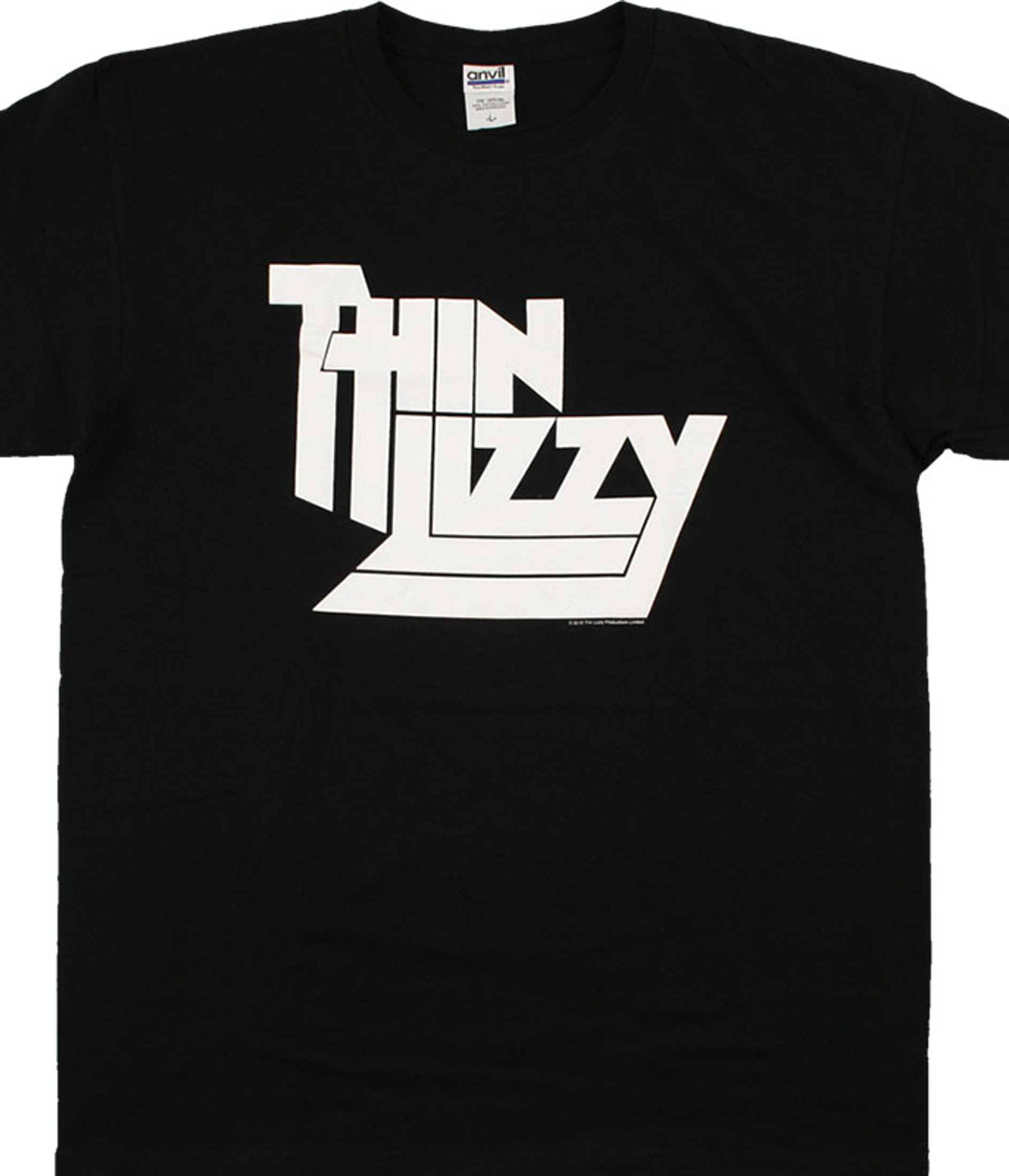 Thin Lizzy Jailbreak Black T-Shirt Tee Liquid Blue