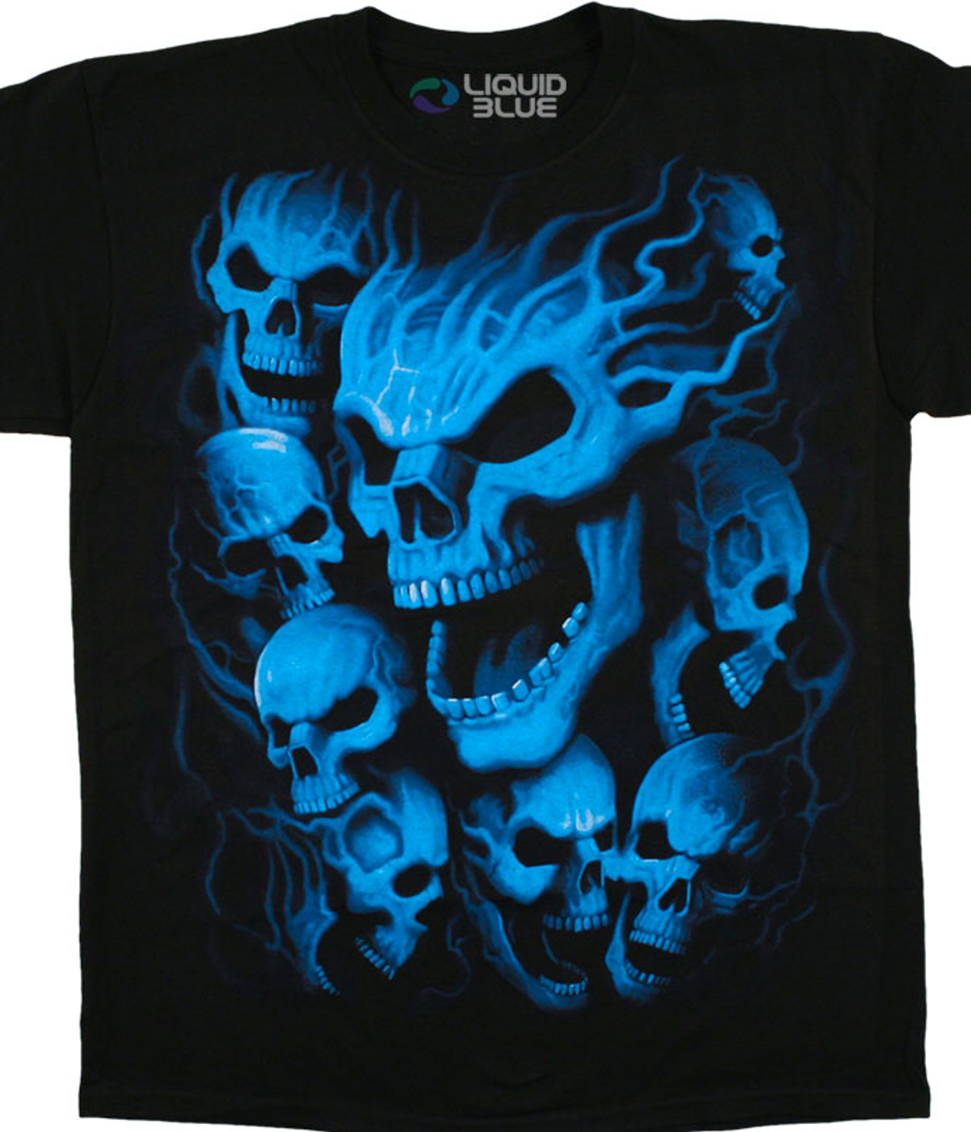 Vampire Skulls Black T-Shirt